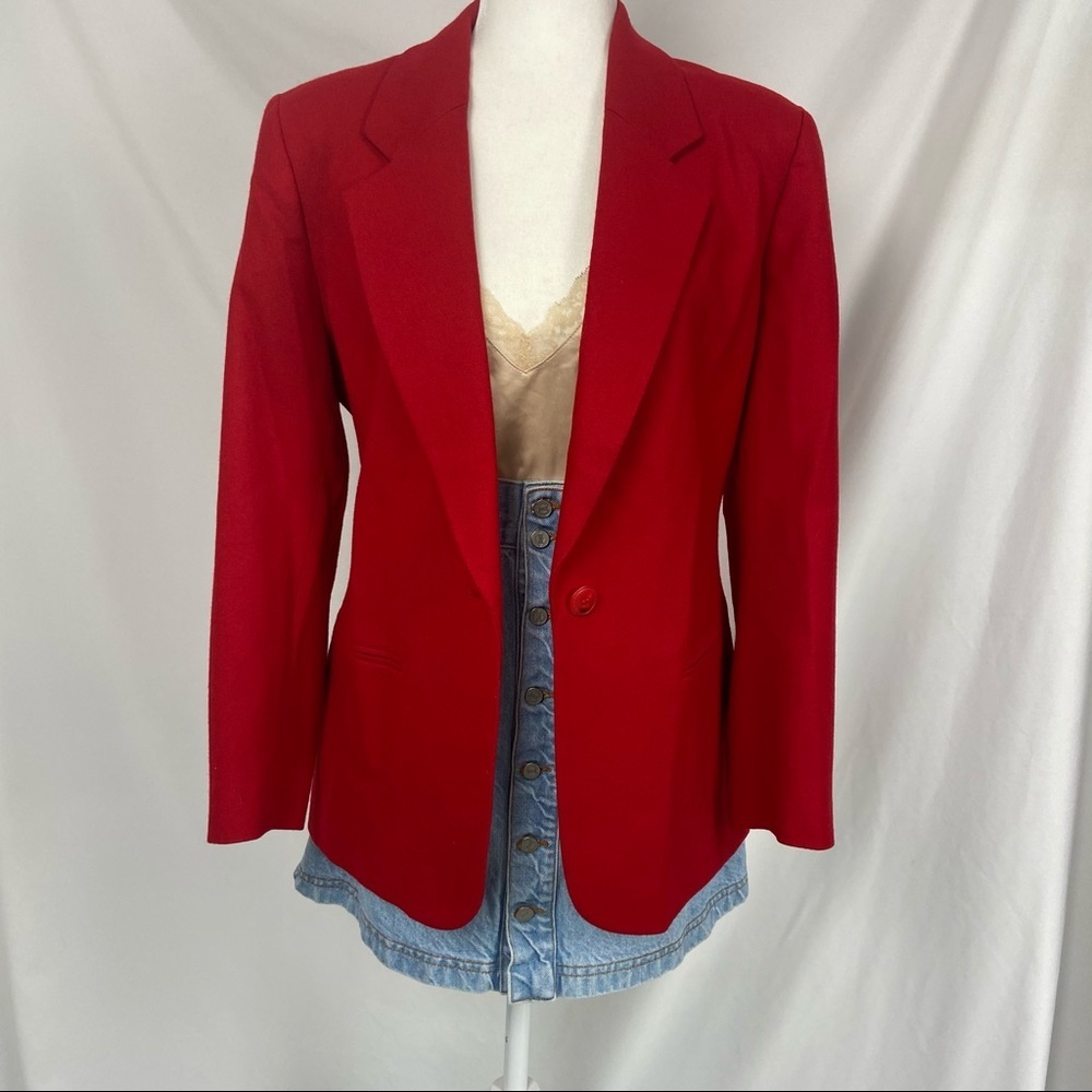 Vintage Pendleton Wool Red Blazer - image 3